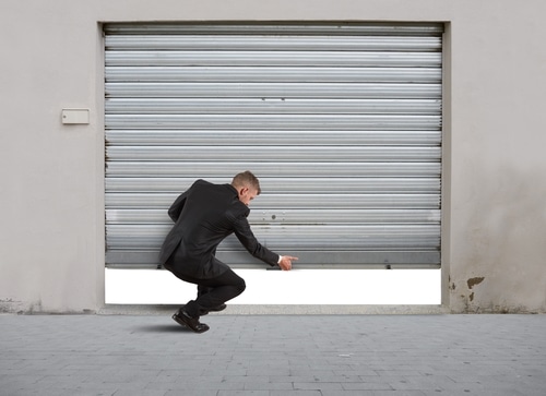 open garage door manually from outside