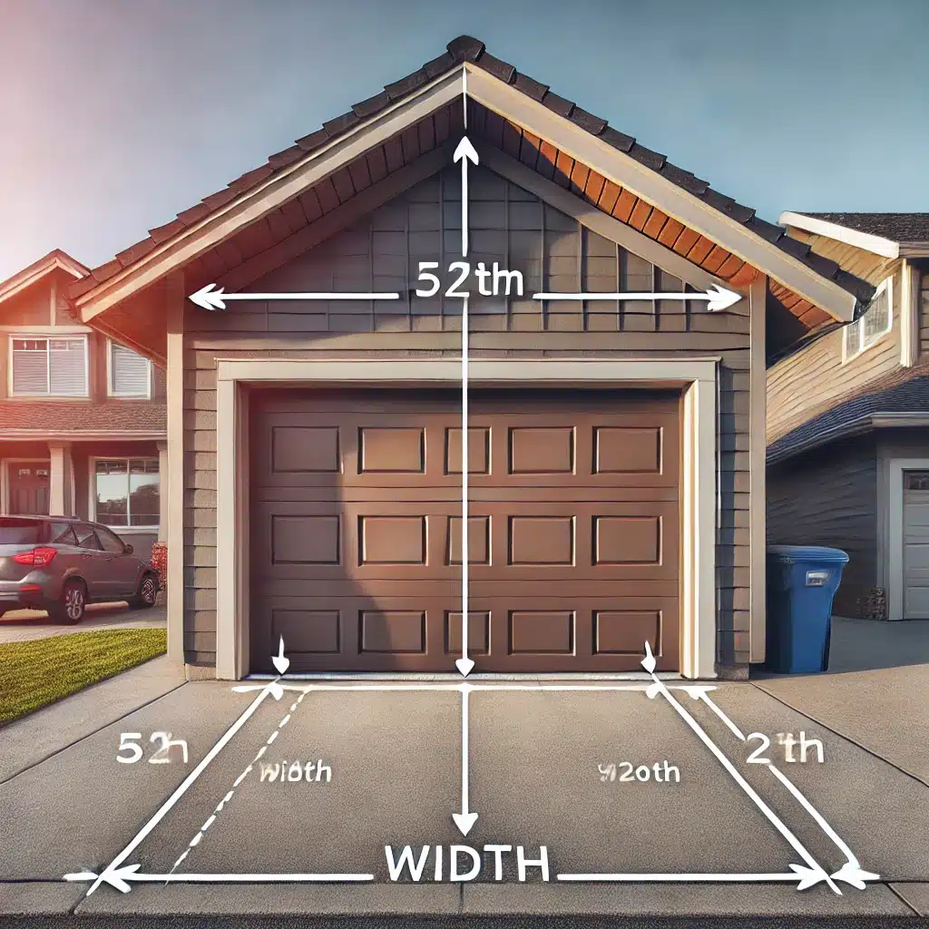 garage door width