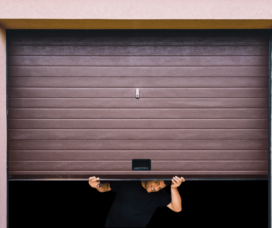 open garage door manually from outside