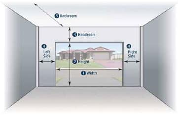 garage door width