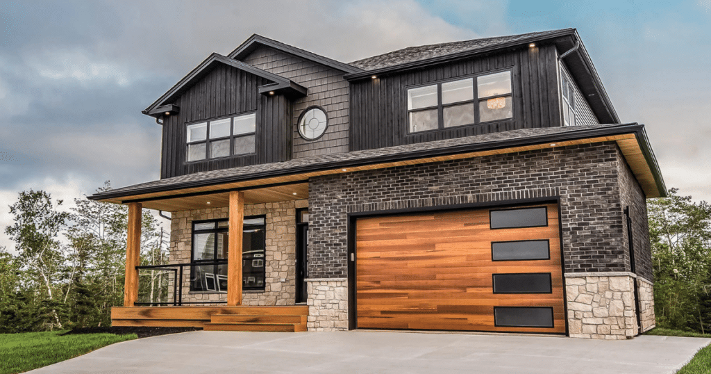 wooden garage door in Hampton Roads, VA