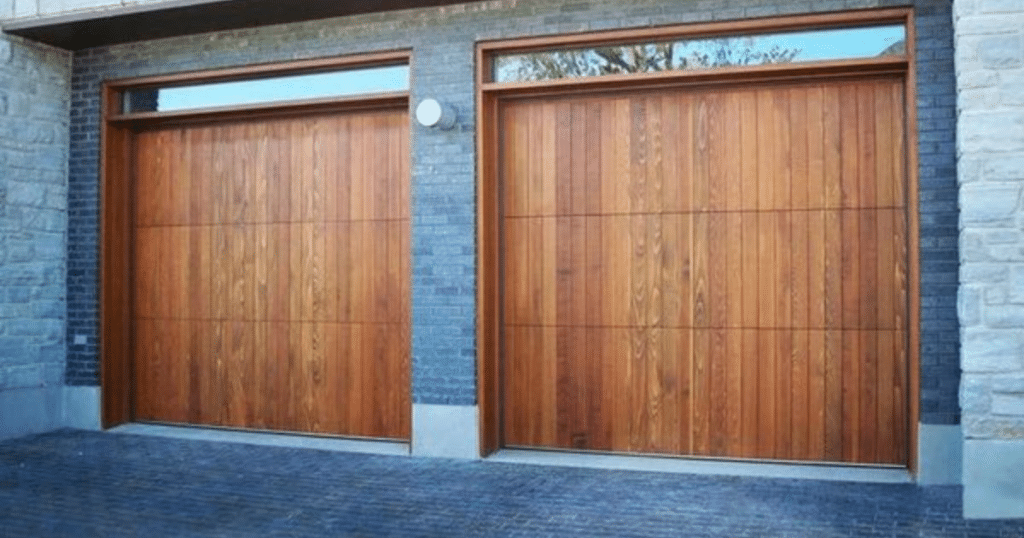 wooden garage door in Hampton Roads, VA