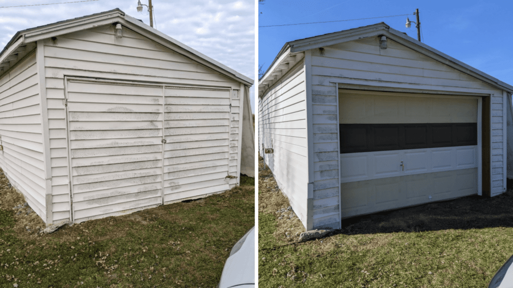 can i recycle vinyl backed garage doors